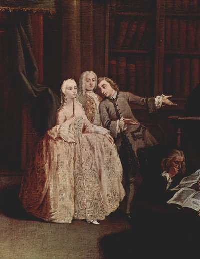 Visit to the Library by Pietro Longhi